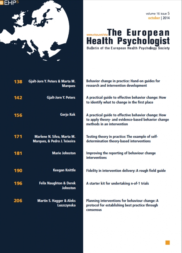 The European Health Psychologist