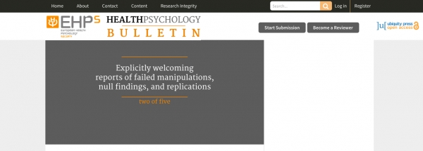 Marta Marques as Executive Editor of the new open-access EHPS journal Health Psychology Bulletin