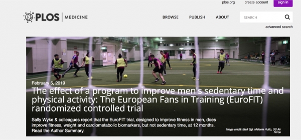 Lifestyle change programmes run for fans by football clubs score health goals