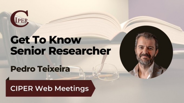 Pedro Teixeira featured in video interview &quot;Get to know CIPER senior researcher&quot;